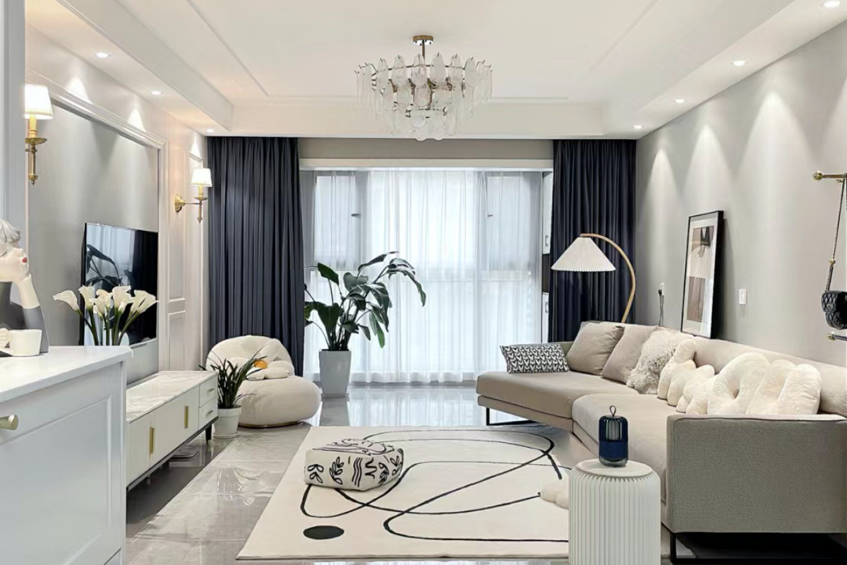 138平新安悅府，黑白山水勾勒的東方美